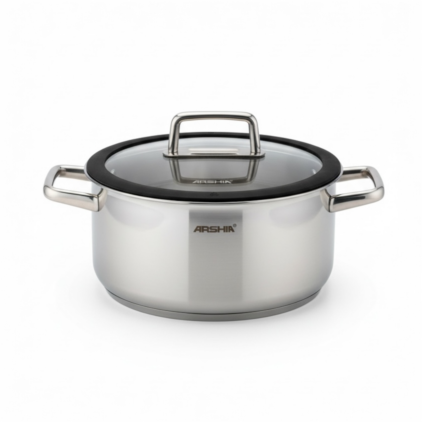 Arshia 20cm Hybrid Stainless Steel Non-Stick cooking pot with Lid - Mawaeen