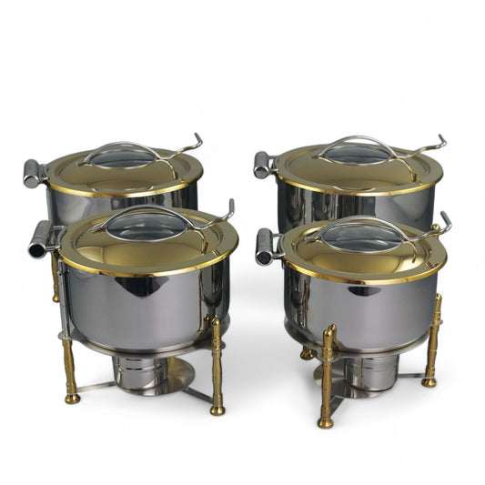 Elegant Gold Buffet Chafer Dish Set