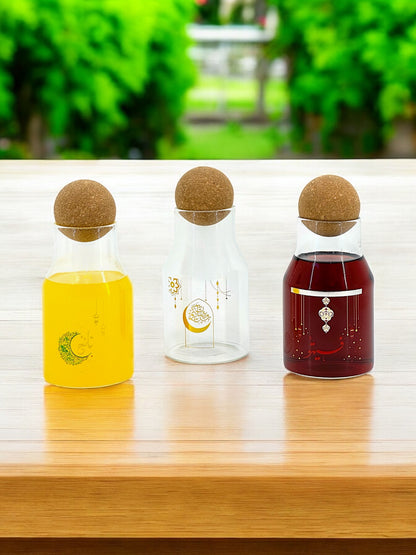 Reusable Glass Bottles with Airtight Corks: Keep Drinks Fresh , 750 ML