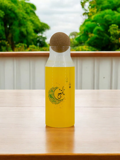 Reusable Glass Bottles with Airtight Corks: Keep Drinks Fresh , 1.1 Ltr