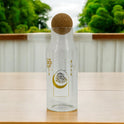 Reusable Glass Bottles with Airtight Corks: Keep Drinks Fresh , 1.1 Ltr