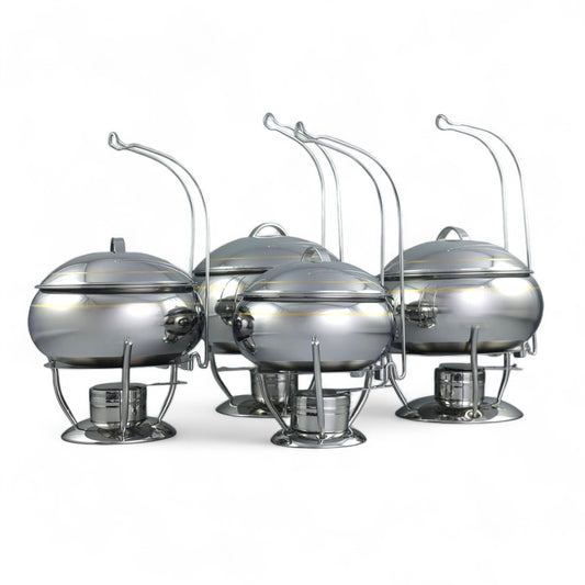 Elegant Stainless-Steel Buffet Server