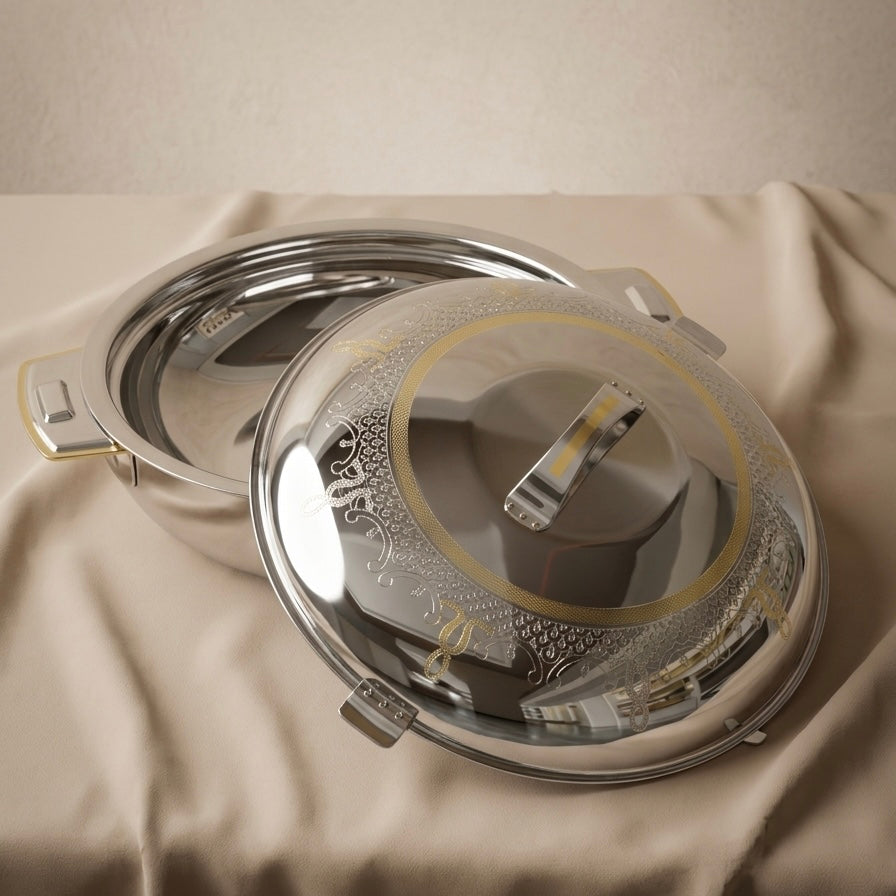 Zahra Gold Hot Pot 36 cm – Stainless Steel