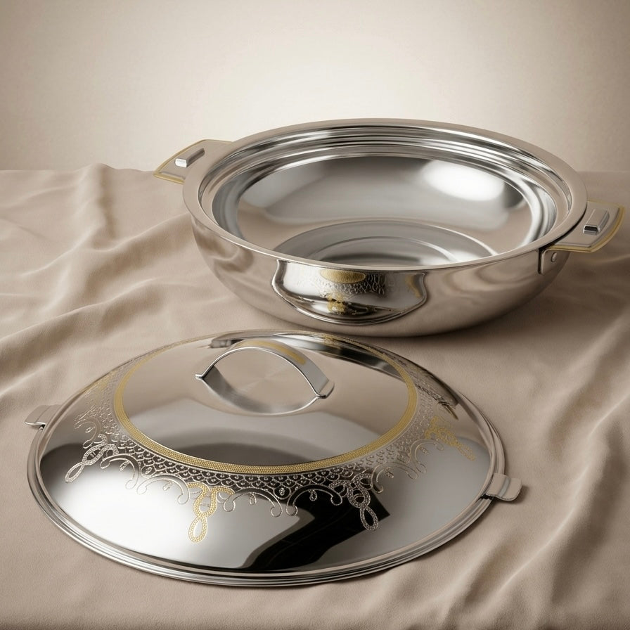 Zahra Gold Hot Pot 40 cm – Stainless Steel