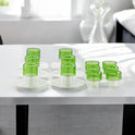 Almarjan Tea & Coffee Set 18 Pieces, Borosilicate Glass- Modern Serveware