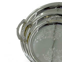 Luxurious Round Tray Set - 3-Piece Gold & Silver Collection