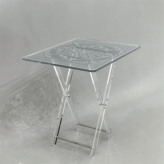 Stylish 4-Piece Acrylic Table Set