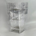 Elegant 4-Piece Acrylic Table Set with Artistic Design