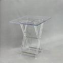 Elegant 4-Piece Acrylic Table Set with Artistic Design