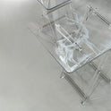 Elegant 4-Piece Acrylic Table Set with Artistic Design