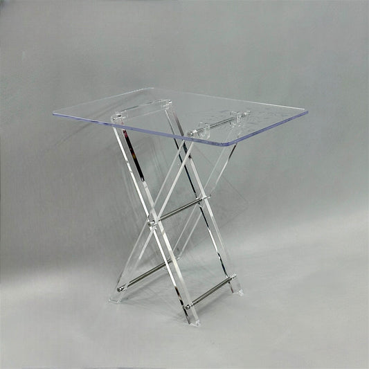 Artistic 4-Piece Acrylic Table Set with Calligraphic Design