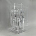 Elegant 4-Piece Acrylic Table Set with Wavy Edges