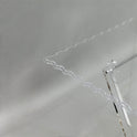 Elegant 4-Piece Acrylic Table Set with Wavy Edges