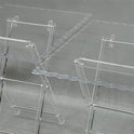 Elegant 4-Piece Acrylic Table Set with Wavy Edges