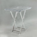 Chic 4-Piece Acrylic Tables with Wavy Edges