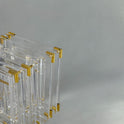 Modern Minimalist 4-Piece Acrylic Table Set