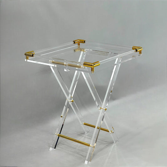 Modern Minimalist 4-Piece Acrylic Table Set