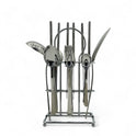 Elegant Cutlery Set with Stand