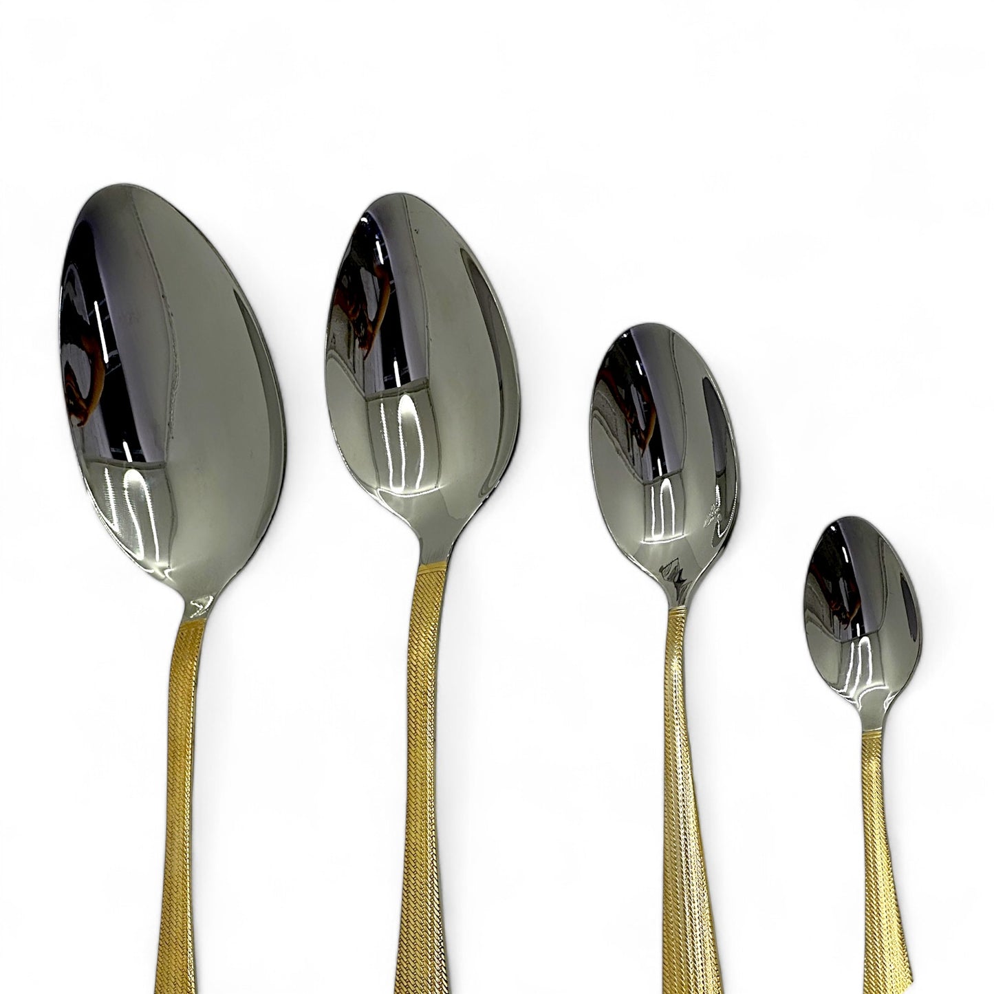 Gold-Trimmed Cutlery Set with Elegant Design