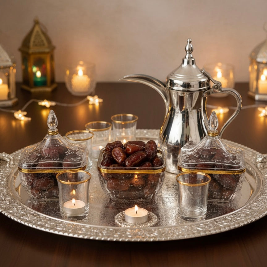 Square Acrylic Date Bowl with Lid G/Line – Modern Diamond-Cut Design (M)