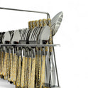 Alpenberg 38-Piece Cutlery Set with Elegant Gold Accents