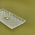 Elegant Glass Fruit Plate with Acrylic Cover