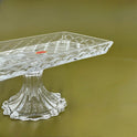 Elegant Glass Cake Stand with Acrylic Cover
