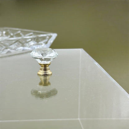 Elegant Glass Cake Stand with Acrylic Cover