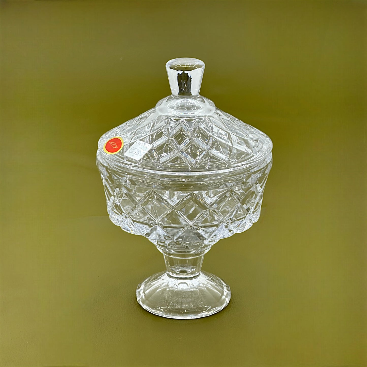 Elegant Glass Candy Bowl with Lid