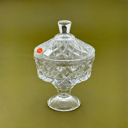 Elegant Glass Candy Bowl with Lid