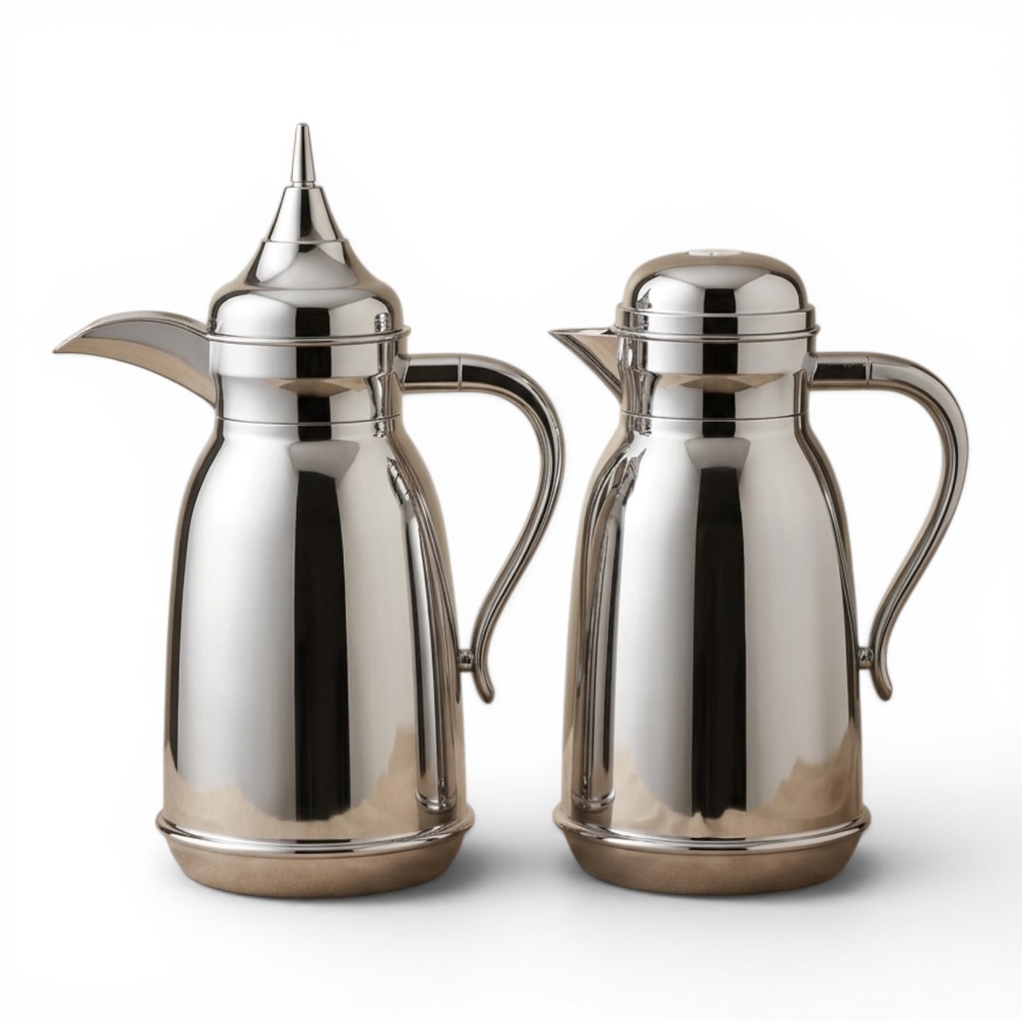 Najib Premium Silver Dallah Set – 1L + 1L