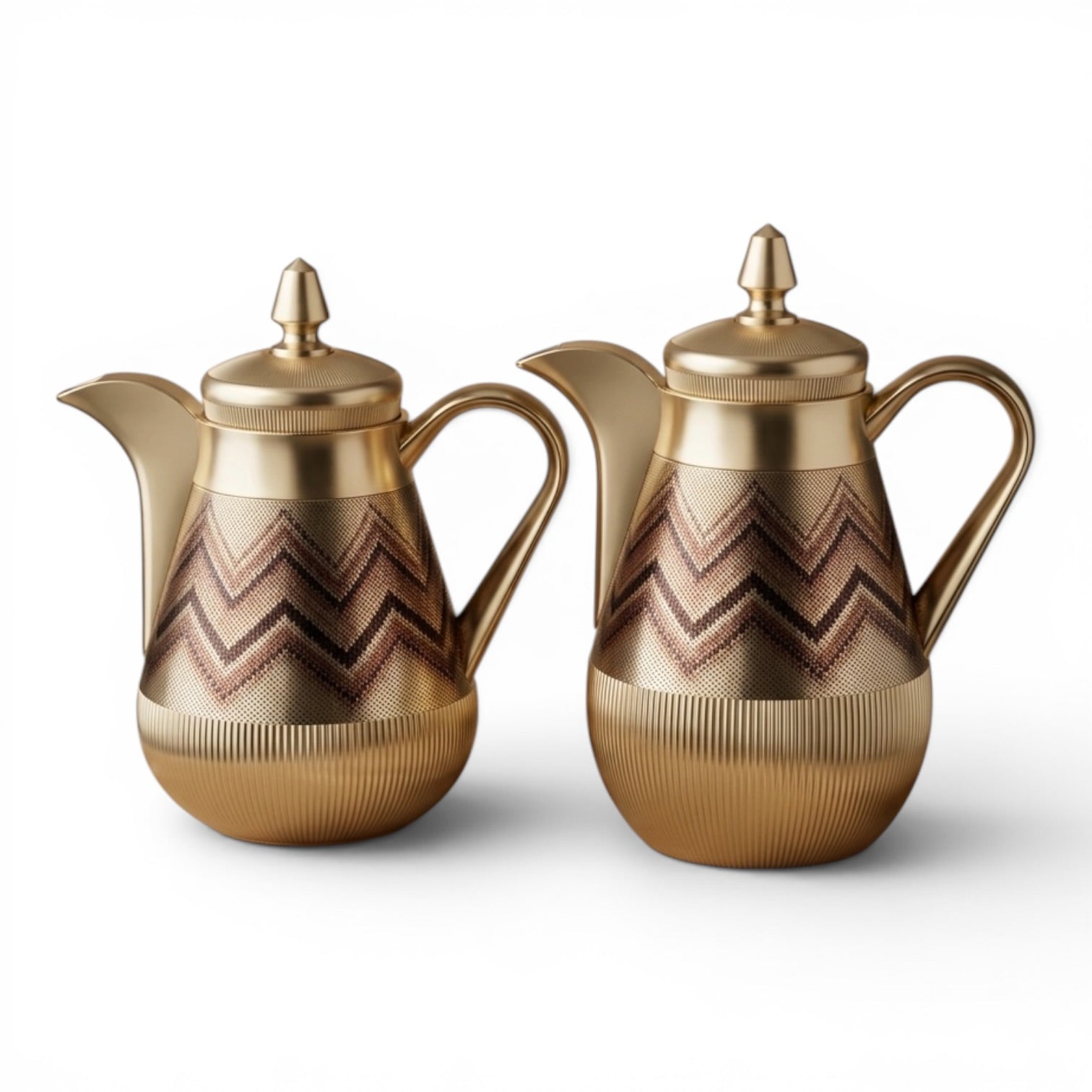 Arabic Dallah Set 0.35L + 0.5L – Matt Gold | Najib