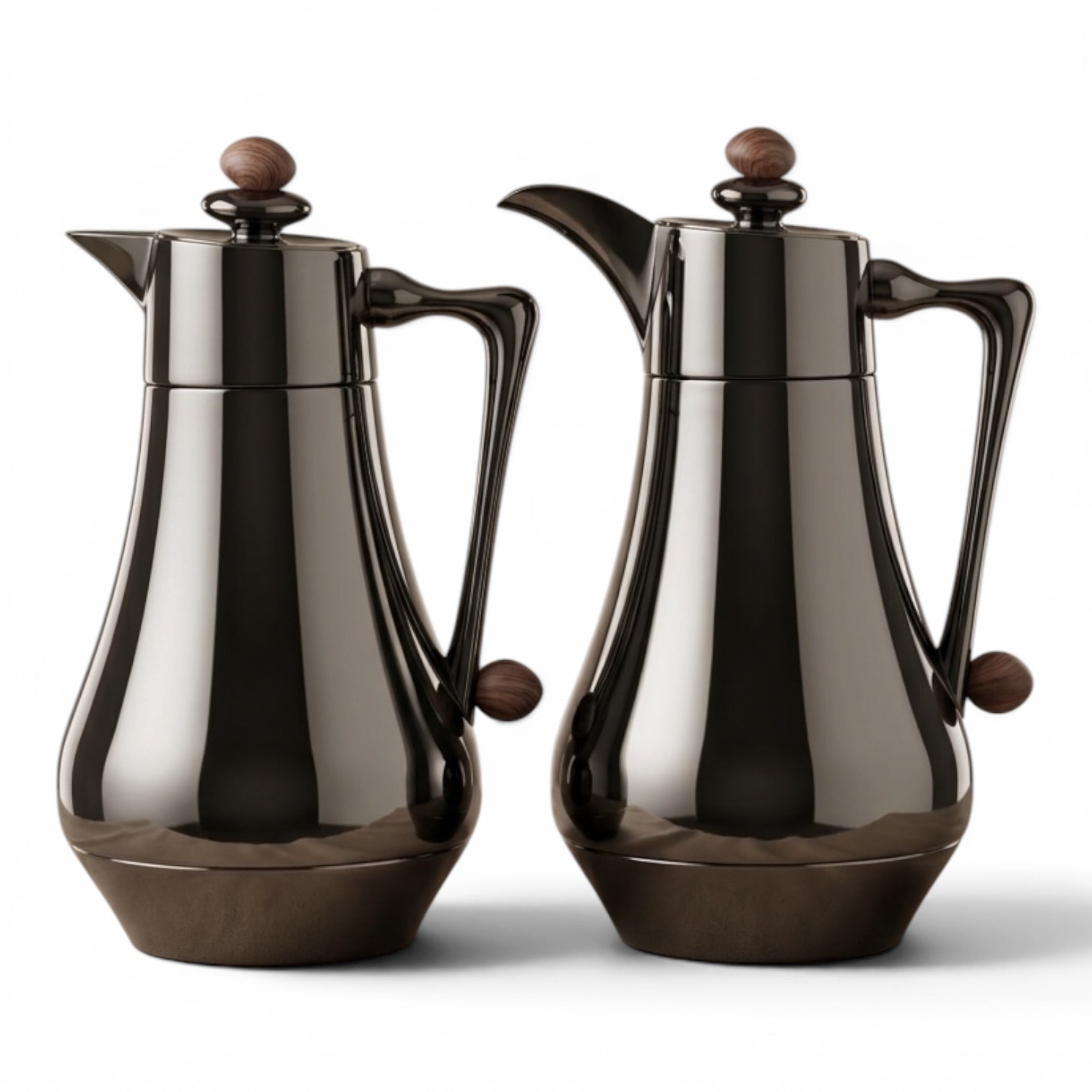 Najib Vacuum Flask Set – Chrome | 1.0L + 1.0L