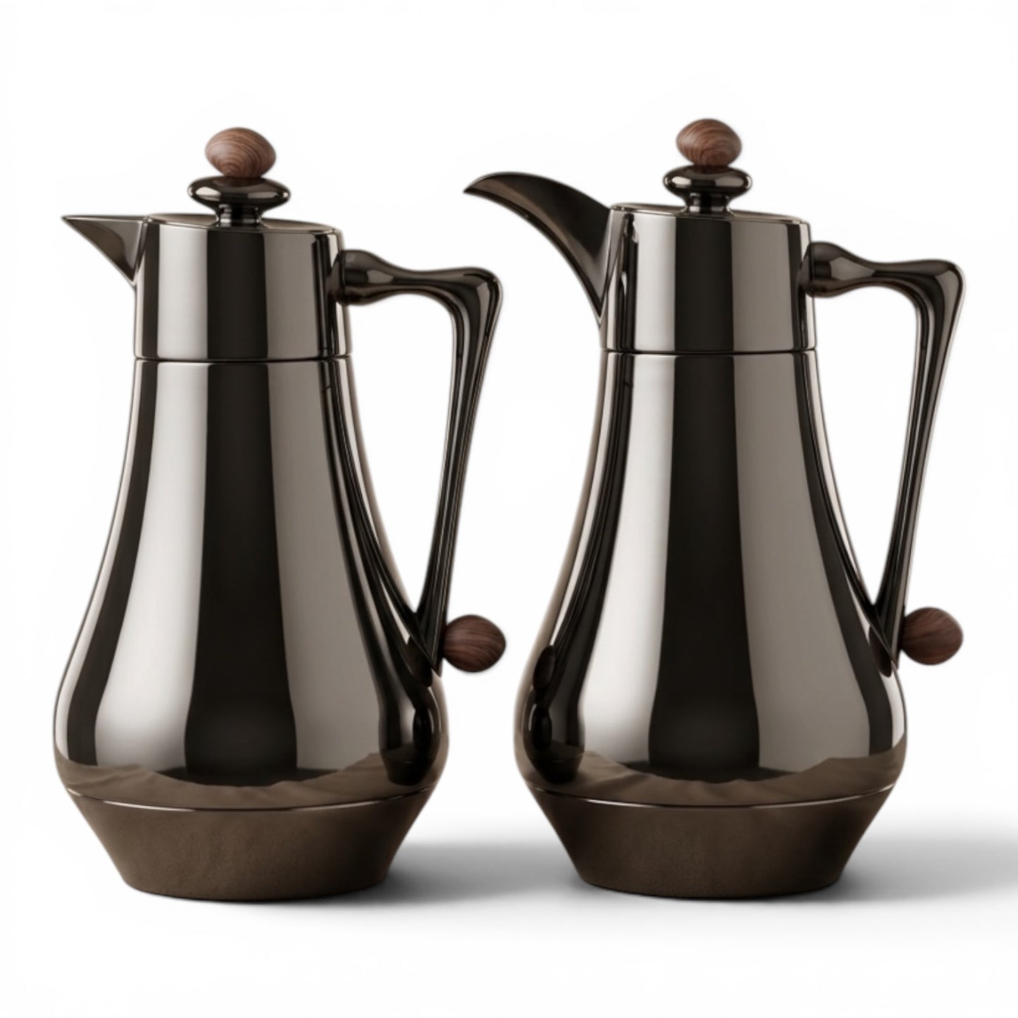 Najib Vacuum Flask Set – Chrome | 1.0L + 1.0L - Mawaeen