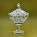 Elegant Glass Candy Bowl with Lid