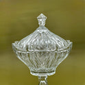 Elegant Glass Candy Bowl with Lid