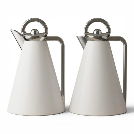 Najib Dallah Set – W/Silver | 1.0L + 1.0L - Mawaeen