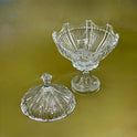 Elegant Glass Candy Bowl with Lid