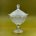 Elegant Glass Candy Bowl with Lid