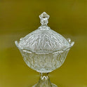 Elegant Glass Candy Bowl with Lid