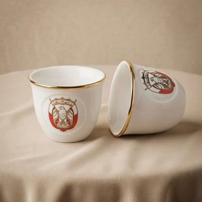 Abu Dhabi 12-Piece Cawa Cup Set Gold- 60 CC - Mawaeen