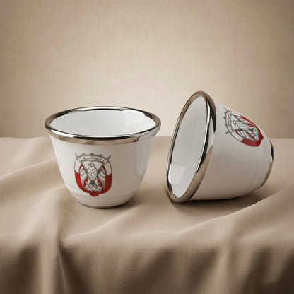 Abu Dhabi 12-Piece Cawa Cup Set – Silver - Mawaeen