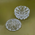 Elegant Glass Candy Bowl with Intricate Pattern
