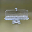Elegant Glass Fruit Bowl with Acrylic Cover