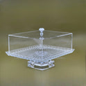 Elegant Glass Fruit Bowl with Acrylic Cover