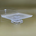 Elegant Glass Fruit Bowl with Acrylic Cover