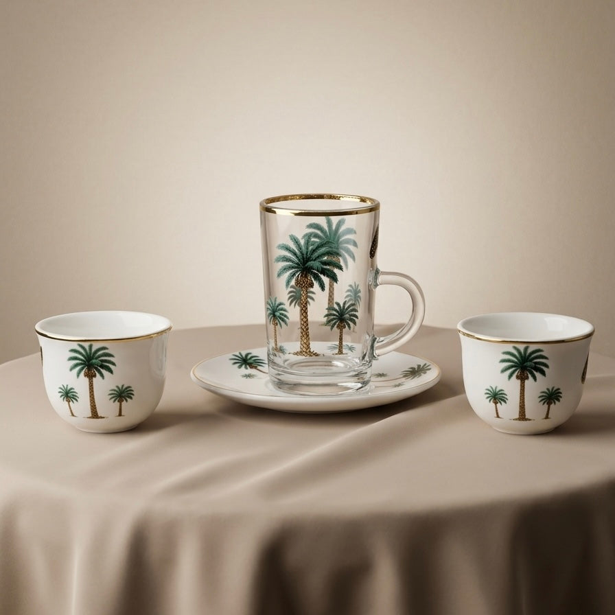 Nakhla Set 18-Piece Hospitality Set – Green