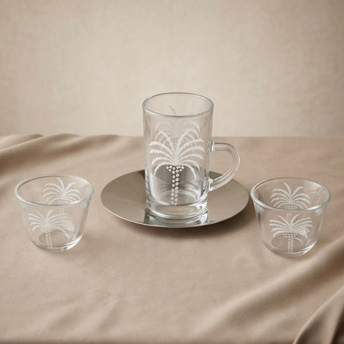 Nakhla Set 18-Piece Hospitality Set – Silver