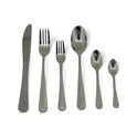 38 Piece Black and Silver Cutlery Set