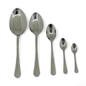 38 Piece Black and Silver Cutlery Set